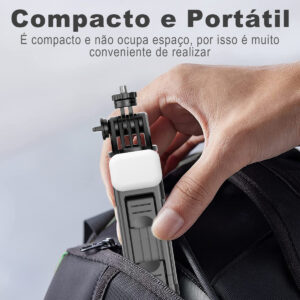 Tripé Bastão Selfie 135cm Com Luz E Controle Remoto Preto
