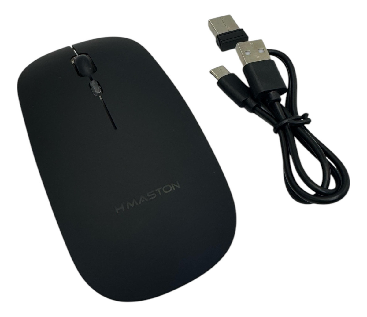 Mouse Bluetooth Recarregável Com Led Multicor Preto - Imagem 6