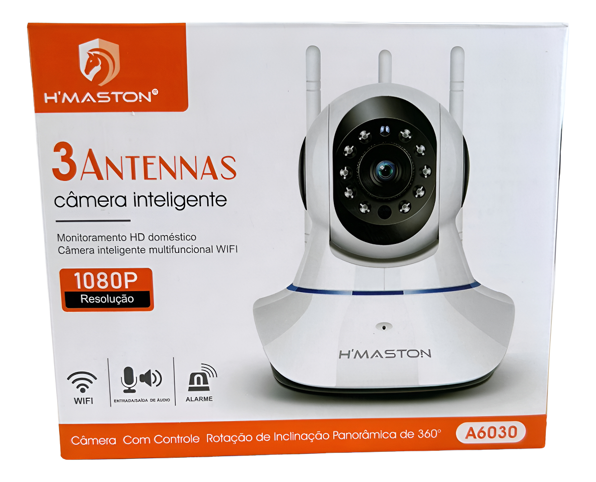 Câmera Ip H'maston A-6030 Ptz 1080p Branca Wi-fi Branco - Imagem 4