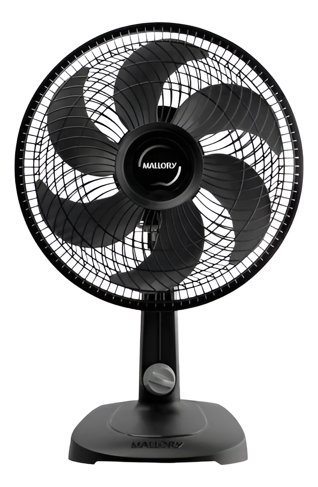 Ventilador Mallory Compact 30cm Lacrado Original 30 Cm Preto 127v Preto Plástico 6