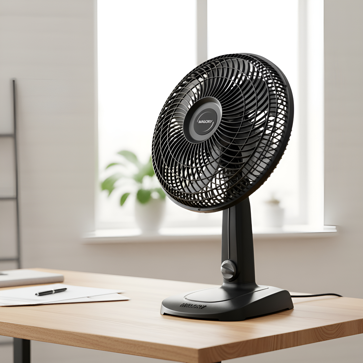 Ventilador Mallory Compact 30cm Lacrado Original 30 Cm Preto 127v Preto Plástico 6 - Imagem 3