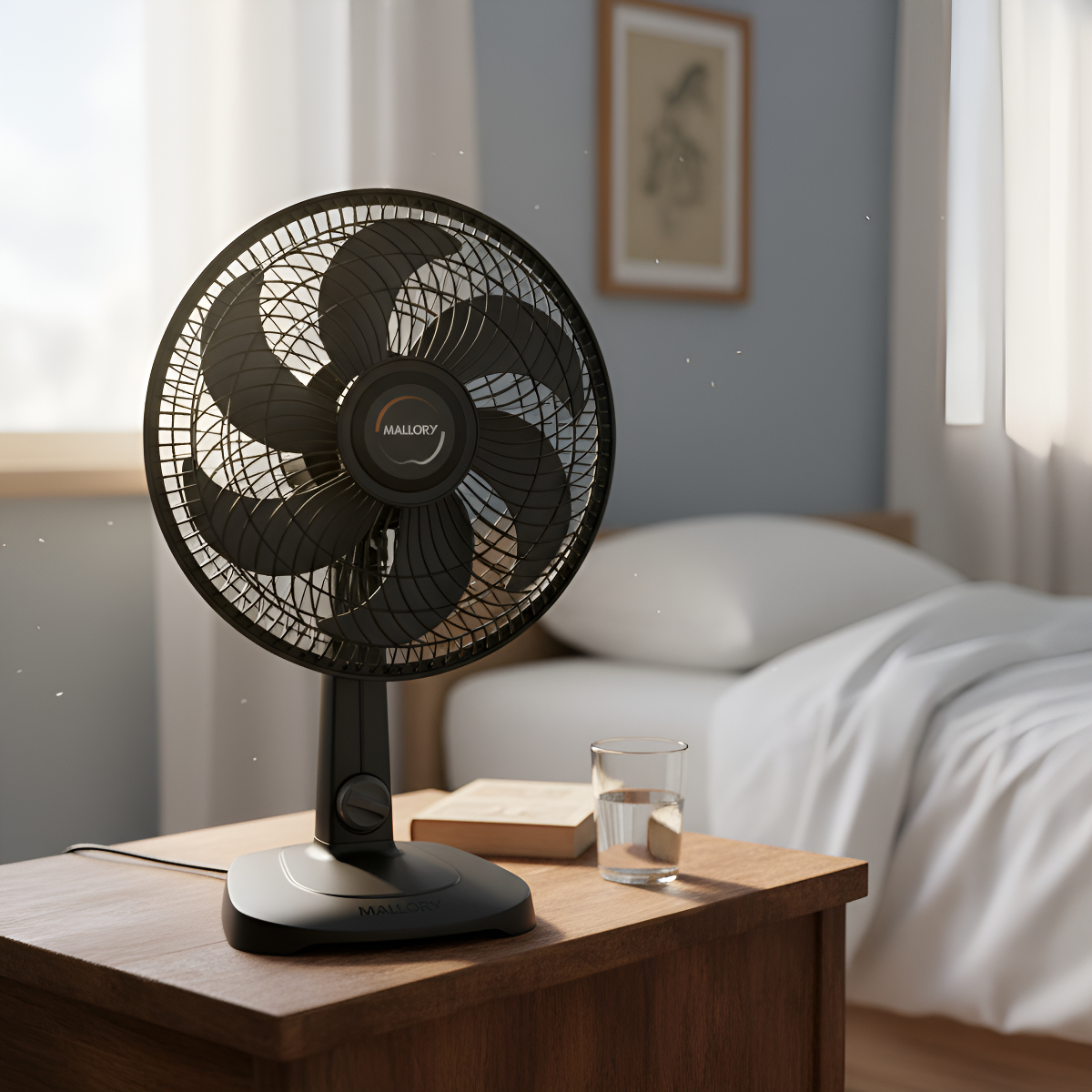 Ventilador Mallory Compact 30cm Lacrado Original 30 Cm Preto 127v Preto Plástico 6 - Imagem 4