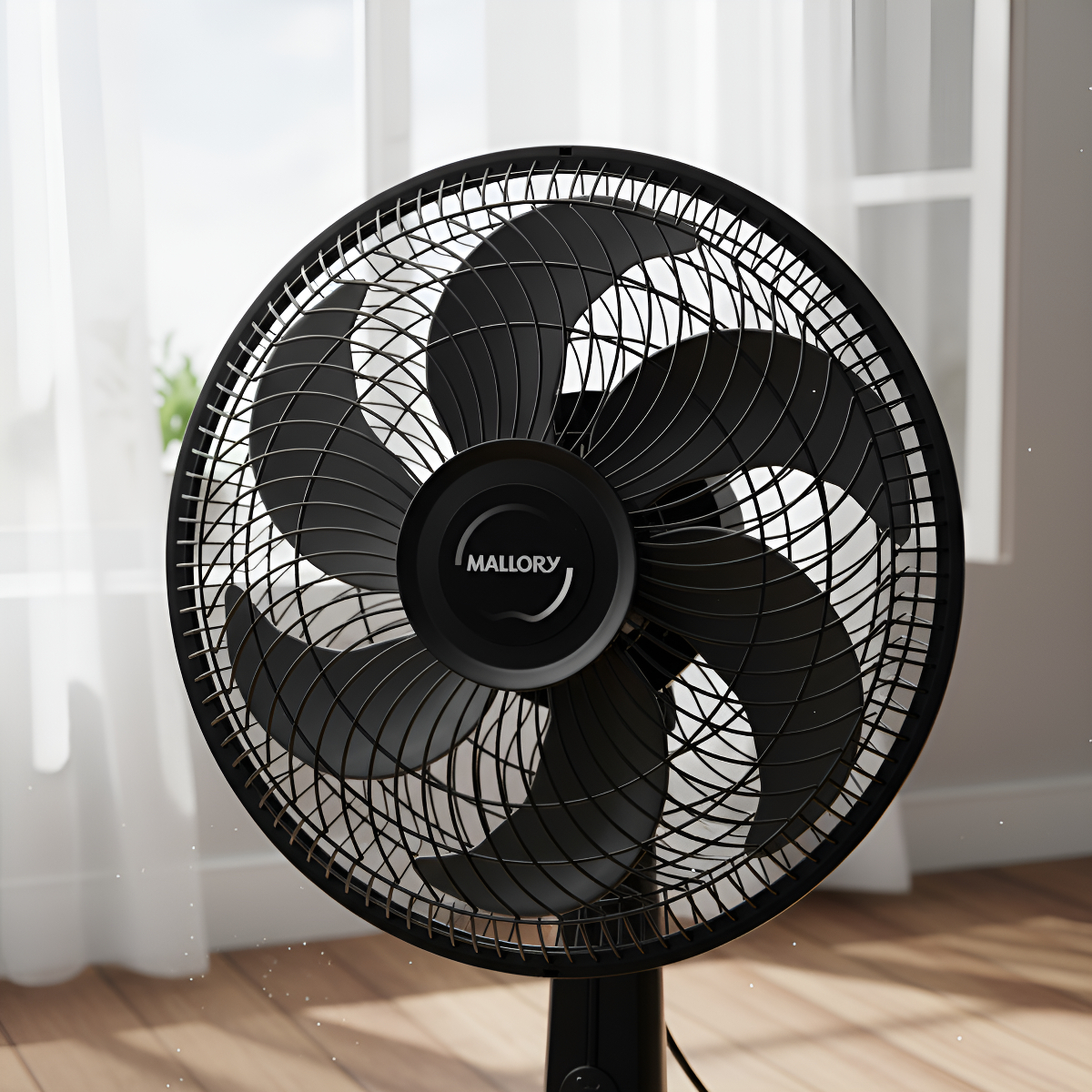 Ventilador Mallory Compact 30cm Lacrado Original 30 Cm Preto 127v Preto Plástico 6 - Imagem 9