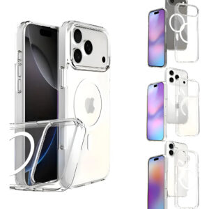 Capa iPhone 17 Pro Max Magsafe Premium Anti Queda Transparente Lisa