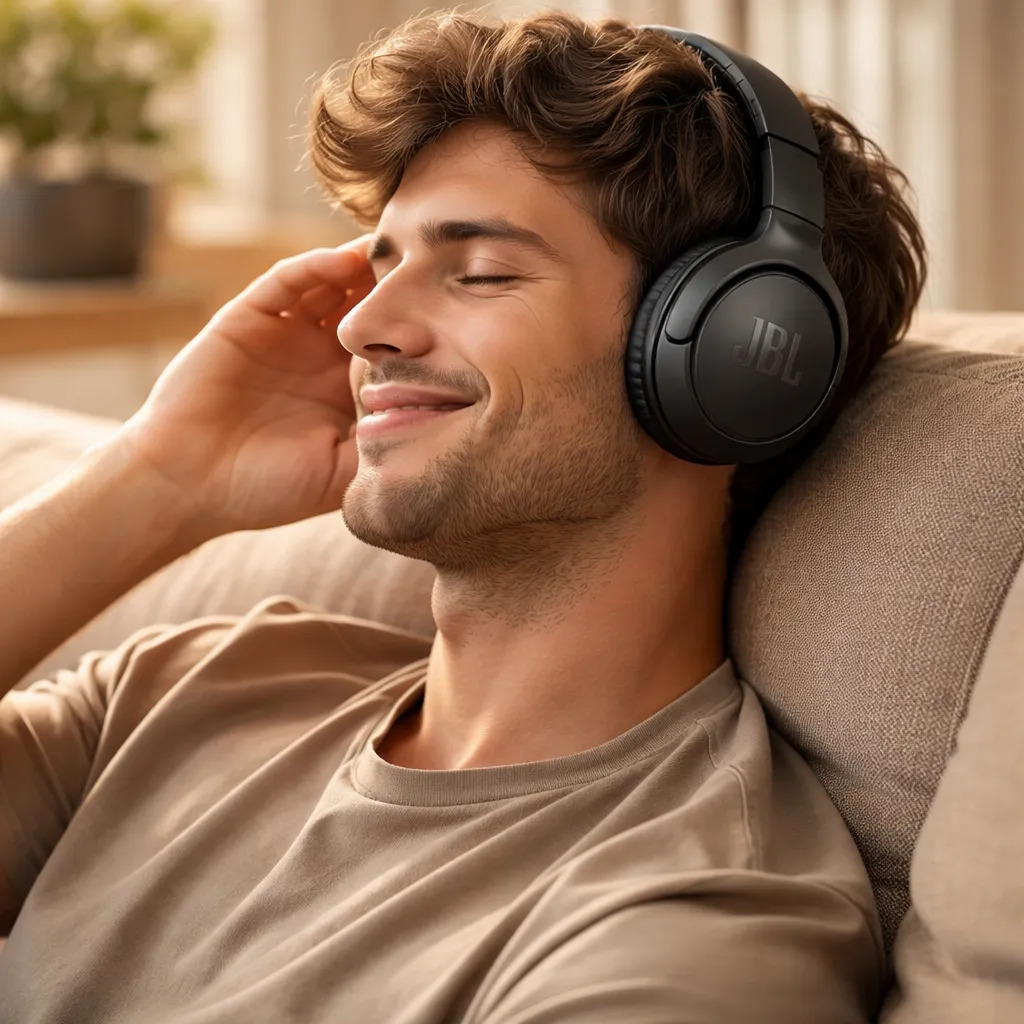 Fone Bluetooth Jbl 530bt Bluetooth Leve Confortável Preto Preto - Imagem 8