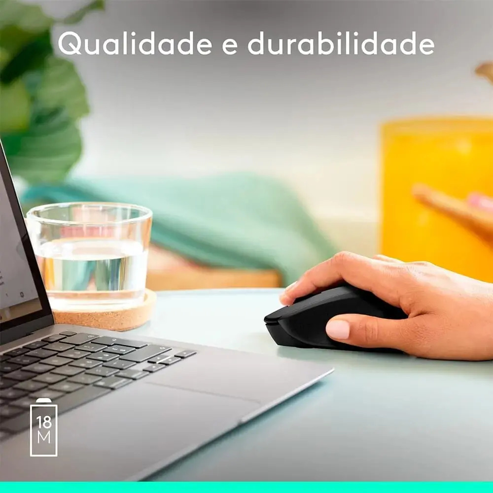 Mouse Sem Fio M280 Preto Logitech - Imagem 10