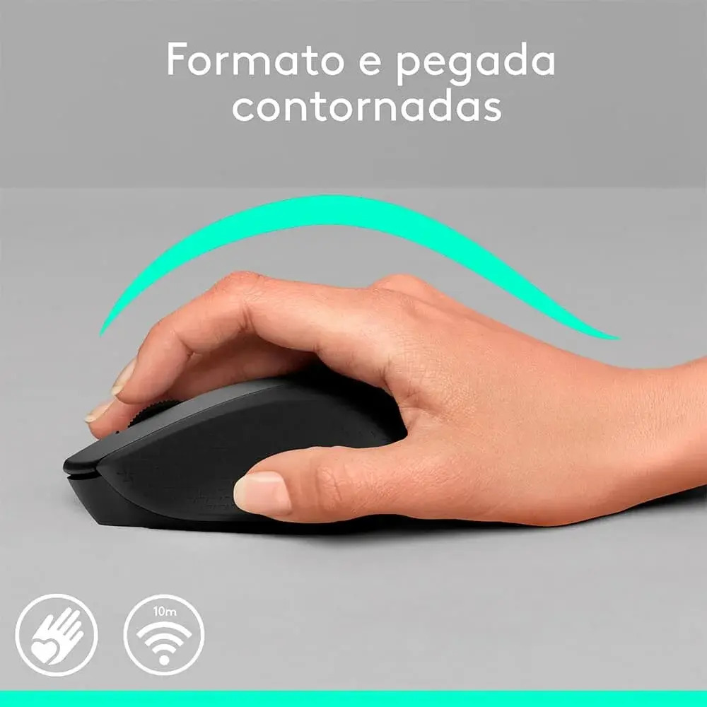 Mouse Sem Fio M280 Preto Logitech - Imagem 11