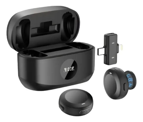 Lapela Duplo A'gold Mcf-38a P/ Vídeo E Podcast Envio Rapido Preto - Imagem 7