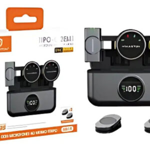 Microfone Lapela Sem Fio Eletro Mex El-1837 - Usb C Cor Preto