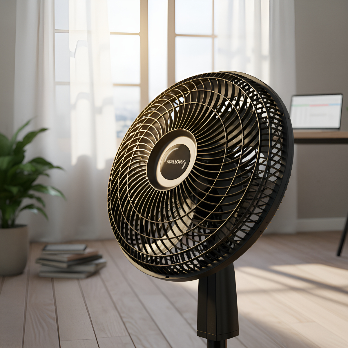 Ventilador Mallory Compact 30cm Lacrado Original 30 Cm Preto 127v Preto Plástico 6 - Imagem 15