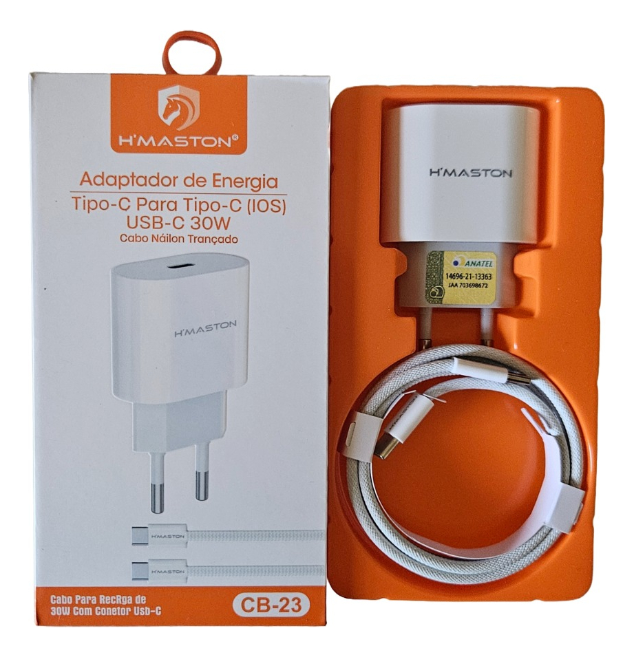 Carregador 30w Usb-c Para iPhone 15, 16 E 17 Pro Max 15/16/17 Pro 15/16/17 Plus C Cor Branco - Imagem 2