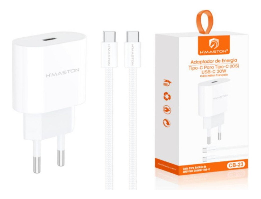 Carregador 30w Usb-c Para iPhone 15, 16 E 17 Pro Max 15/16/17 Pro 15/16/17 Plus C Cor Branco - Imagem 7