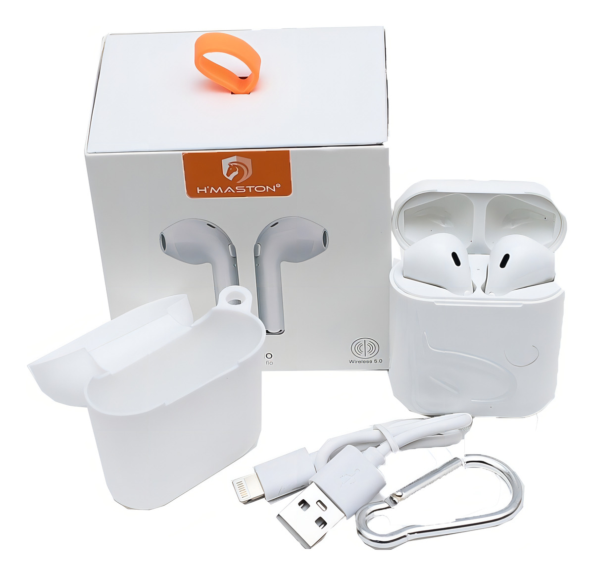 Fone De Ouvido Bluetooth S/ Fio Hmaston Branco