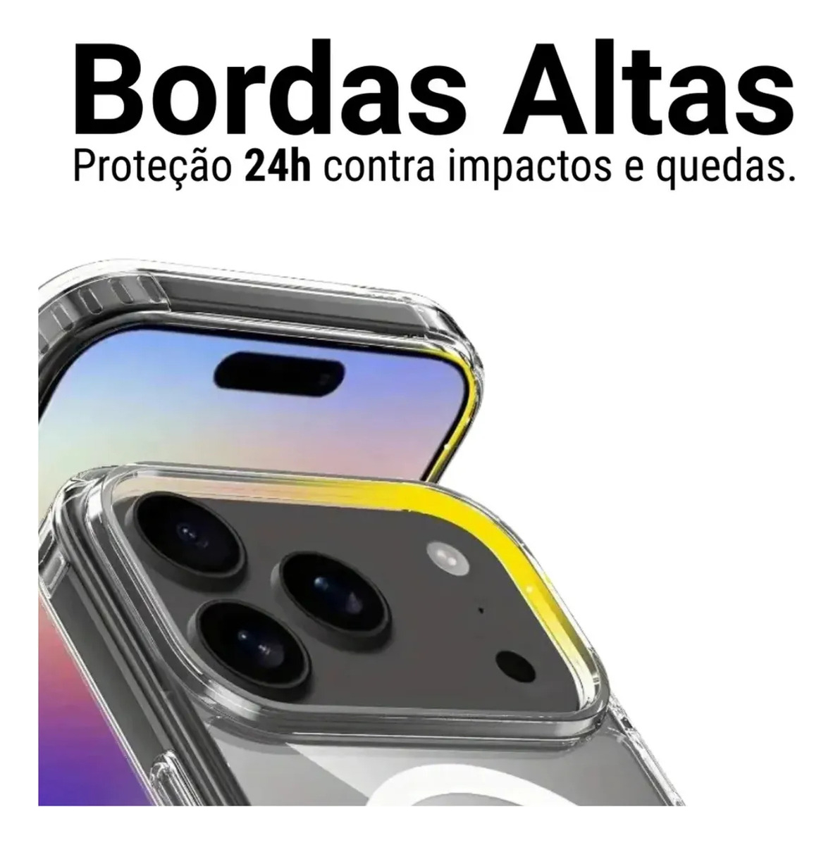 Capa iPhone 17 Pro Max Transparente Com Ímã Magsafe Transparente - Imagem 5