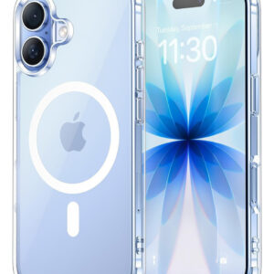 Capa Magnética Para iPhone Com Carregamento Por Indução Transparente