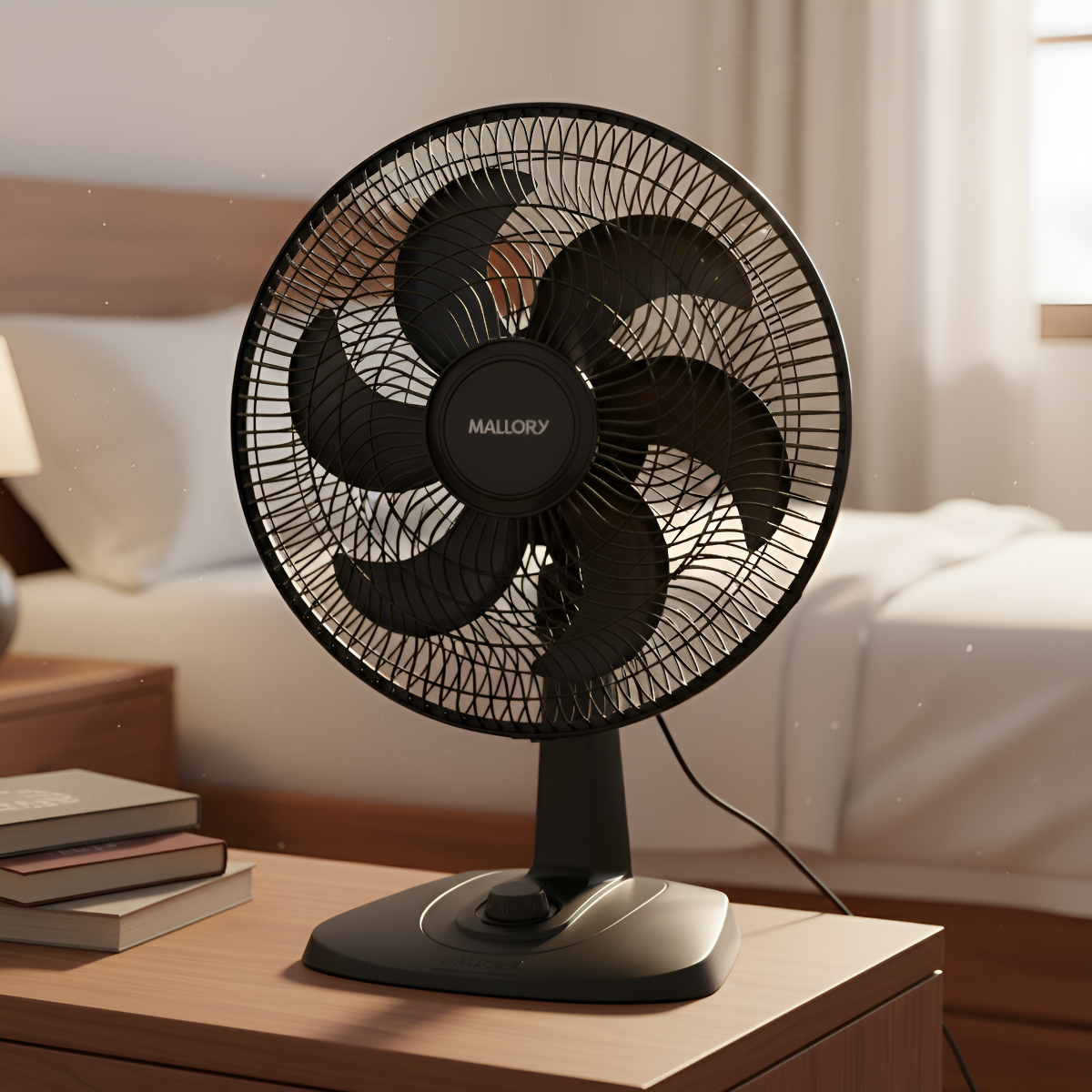 Ventilador De Mesa Mallory 40cm 127v (110v)preto Turbo Fresh 40 Cm Preto 127v Preto Plástico 6 - Imagem 4