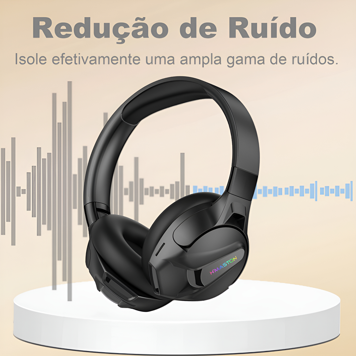 Fone De Ouvido Potente Para Seu Dia A Dia Sn40 Preto - Imagem 2