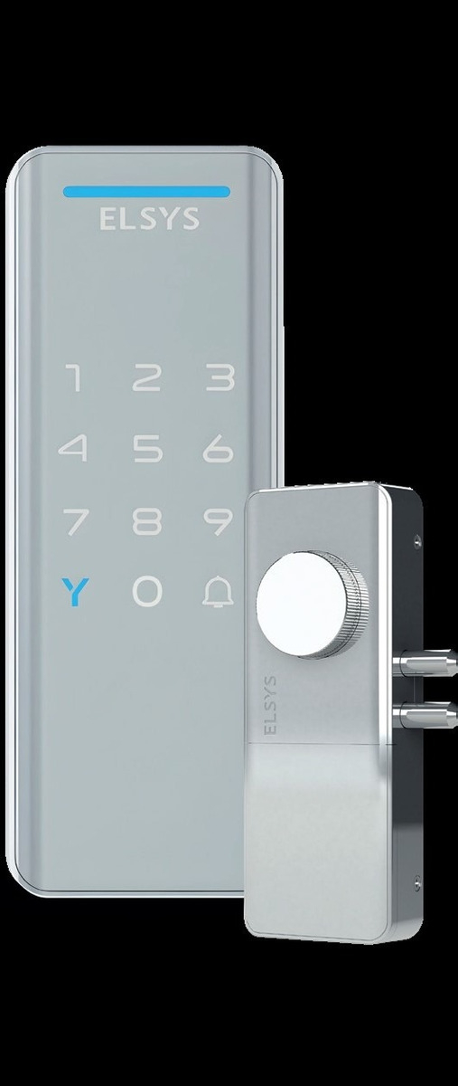 Fechadura Digital Elsys Senha E Tag Pop Sobrepor 1100 Prata Cor Prata - Imagem 4