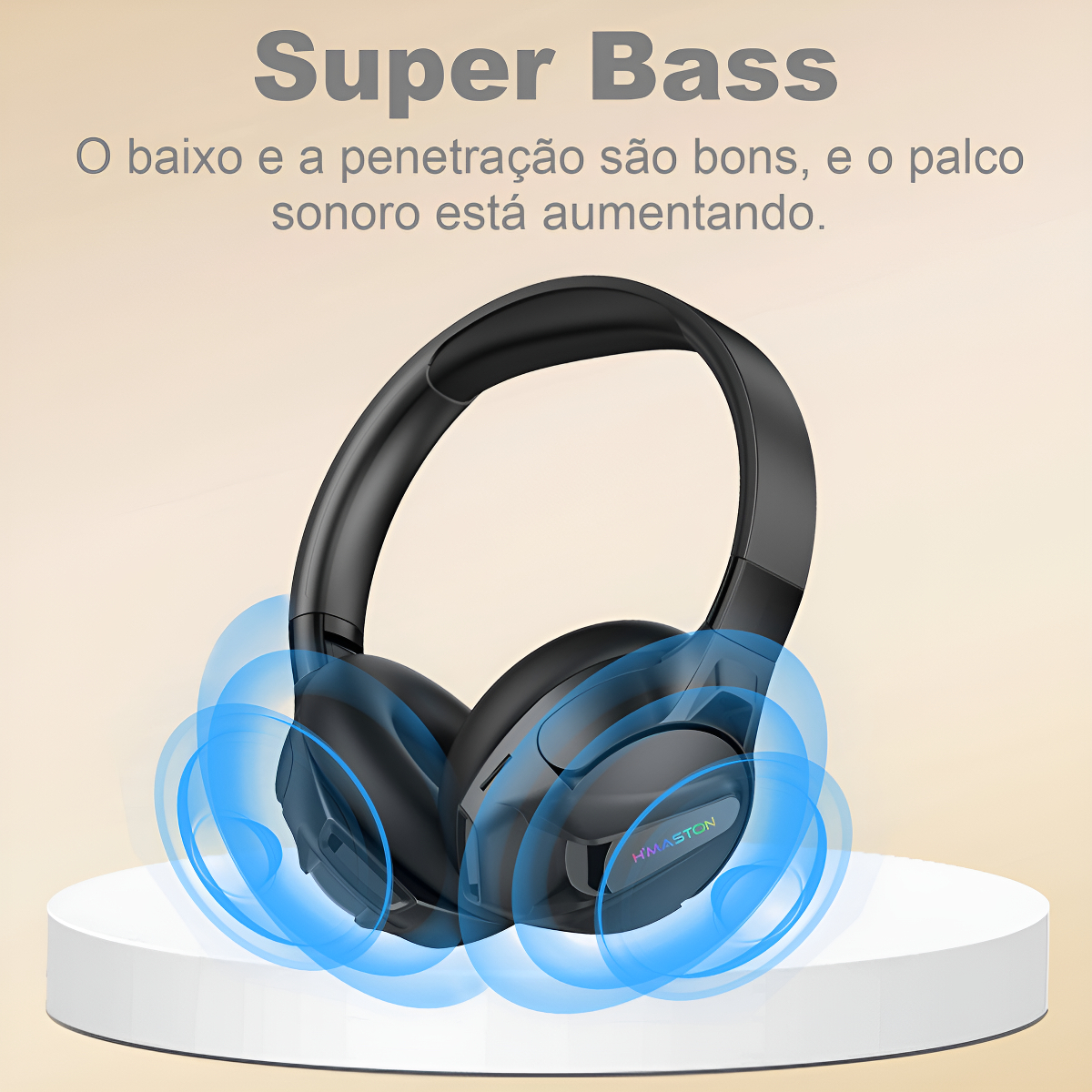 Fone De Ouvido Potente Para Seu Dia A Dia Sn40 Preto - Imagem 6