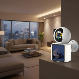 Câmera Hd Sem Fio Wi-fi Com Áudio E Noturna Branco