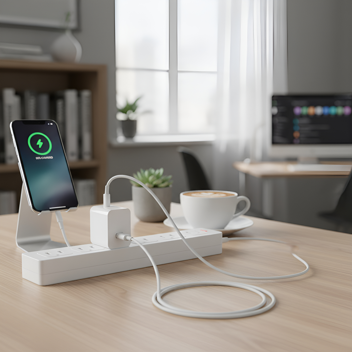 Carregador Rápido 50w Lr28-2 H'maston Usb-c/lightning Branco - Imagem 3