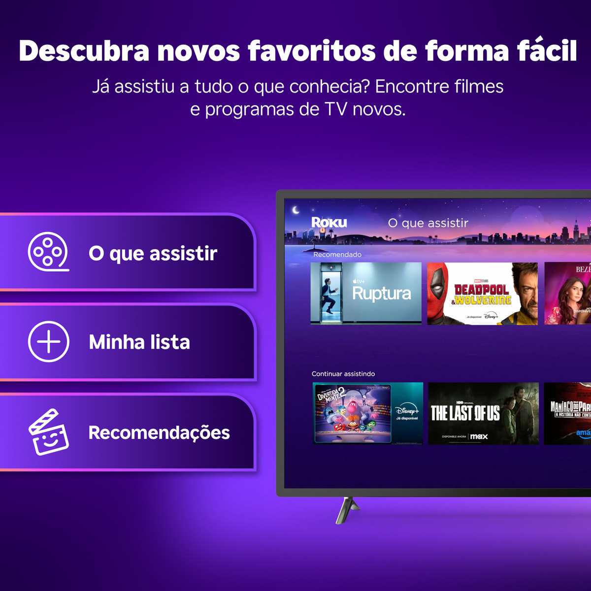 Roku Streaming Stick Controle Voz Transforma Tv Smart Preto De Voz - Imagem 8
