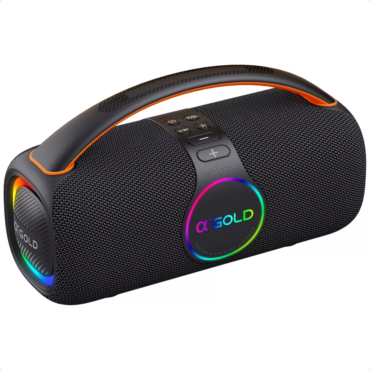 Caixinha De Som Bluetooth 80w Sem Fio Resistente Água Ipx6 Preto 127/220v