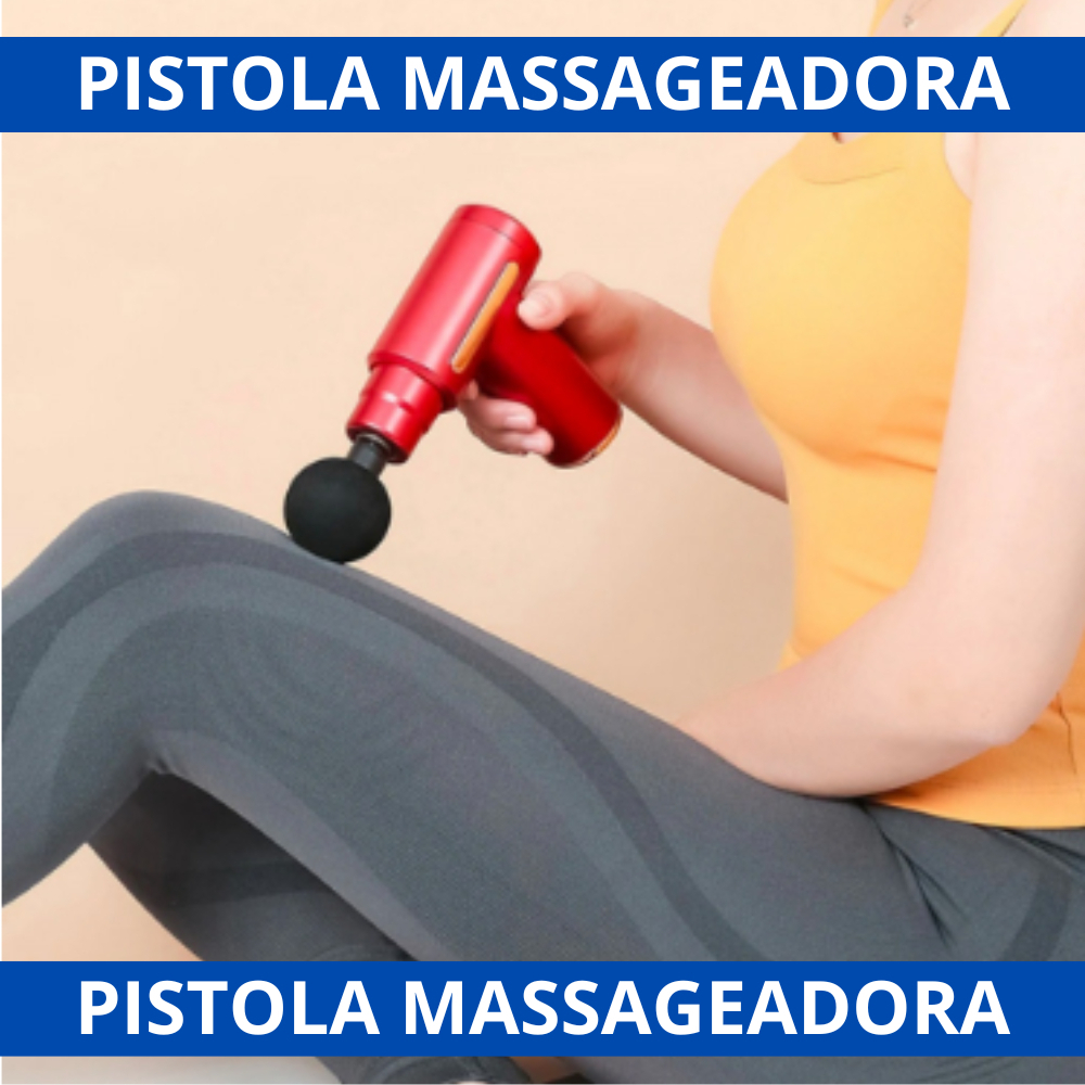 Pistola Massageador Muscular Liberação Miofascial Perfeita 127/220v Preto - Imagem 2