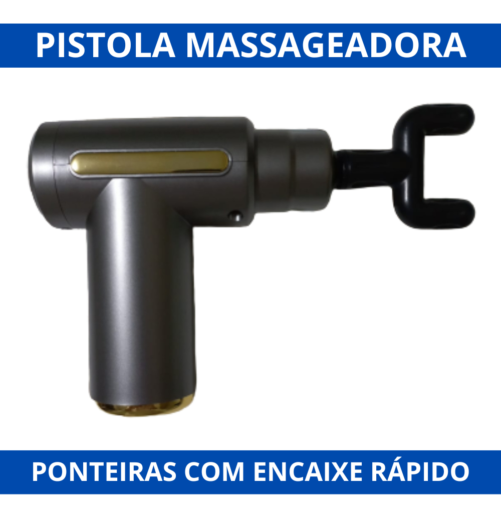 Pistola Massageador Muscular Liberação Miofascial Perfeita 127/220v Preto - Imagem 5