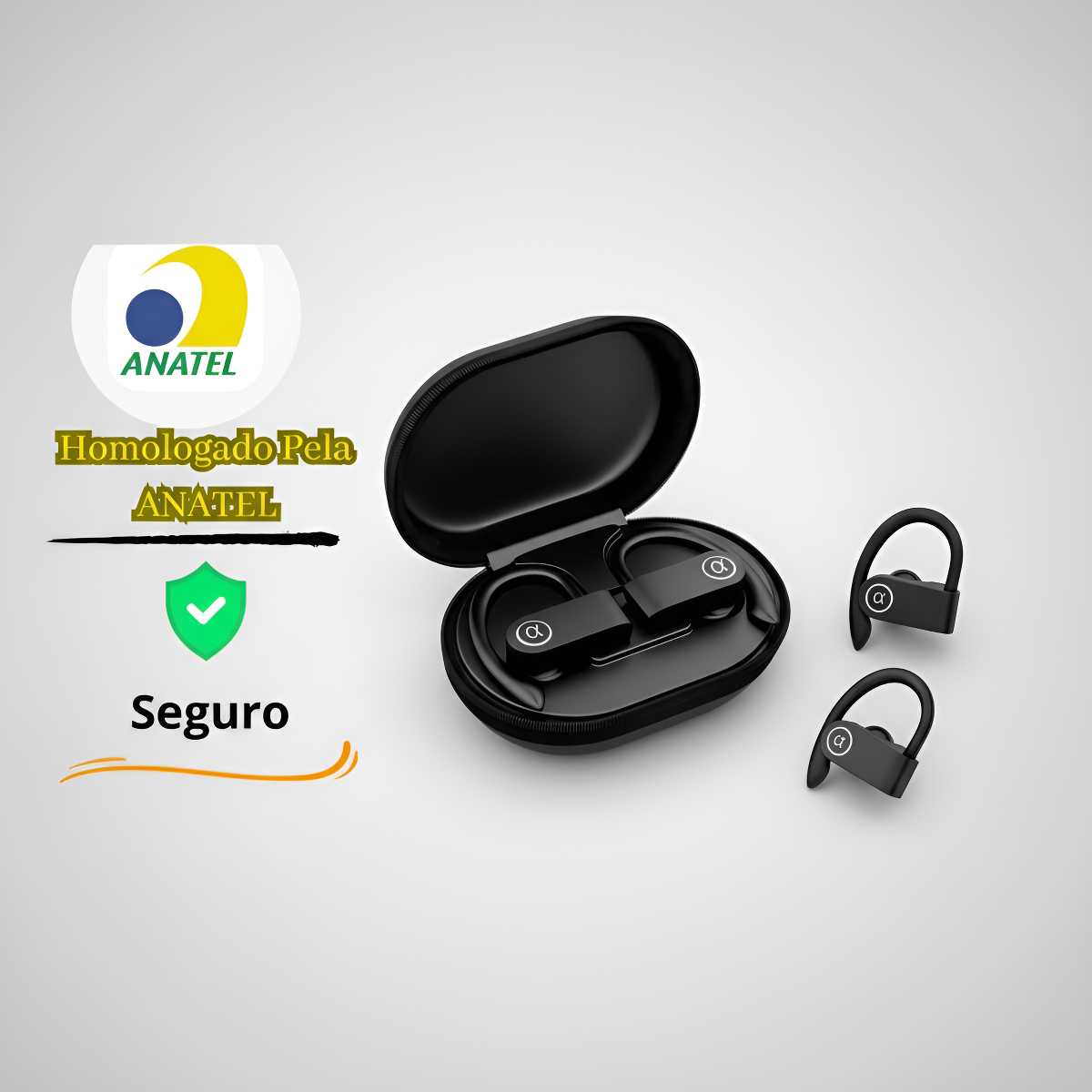Fone Agold Fn-b21 Portátil E Resistente E Qualidade Pro Preto - Imagem 4