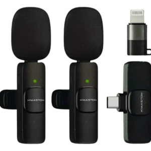 Microfone Lapela Sem Fio H'maston Mk17 Preto