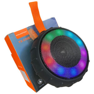 Caixa De Som H'maston Potente Bluetooth 5w Redonda Azul 127/220v