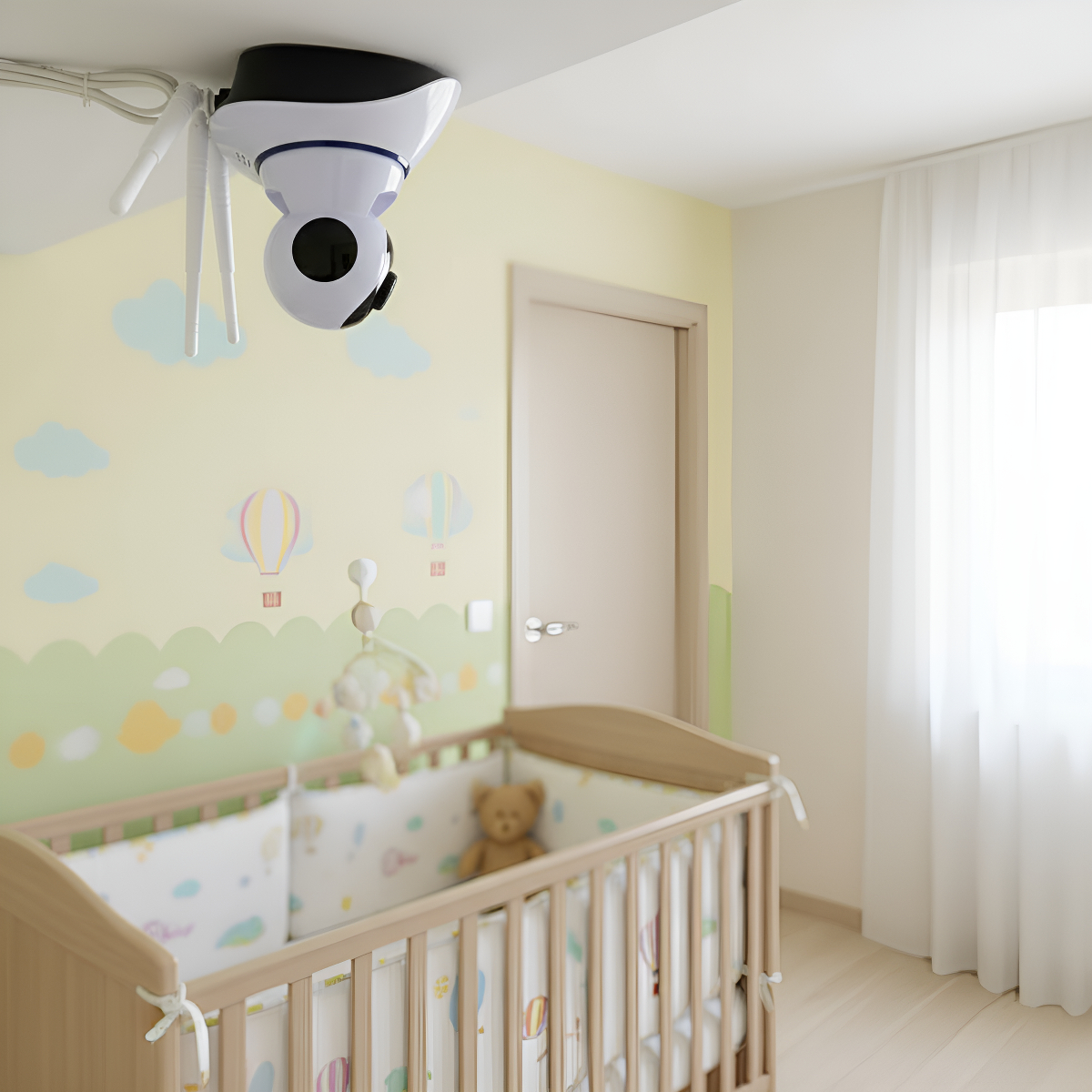 Câmera Ip H'maston A6030 Wi-fi 360° Com App Celular Branco - Imagem 3