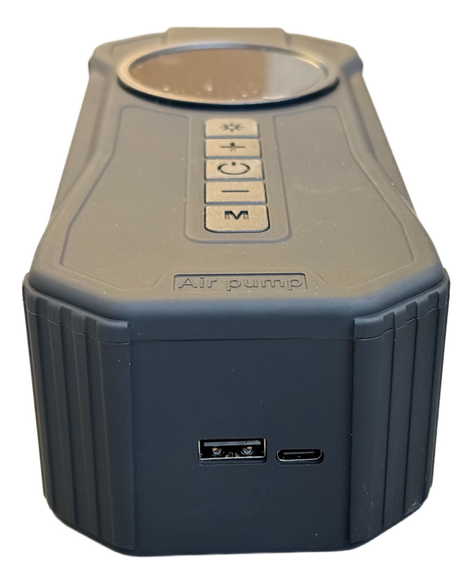 Bomba De Ar Multifuncional Para Viagens E Emergências Preto 127/220v Bomba De Ar Portatil Bifásica - Imagem 6