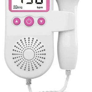 Ultrassom Para Ouvir Coração Do Bebê Doppler Rosa-chiclete