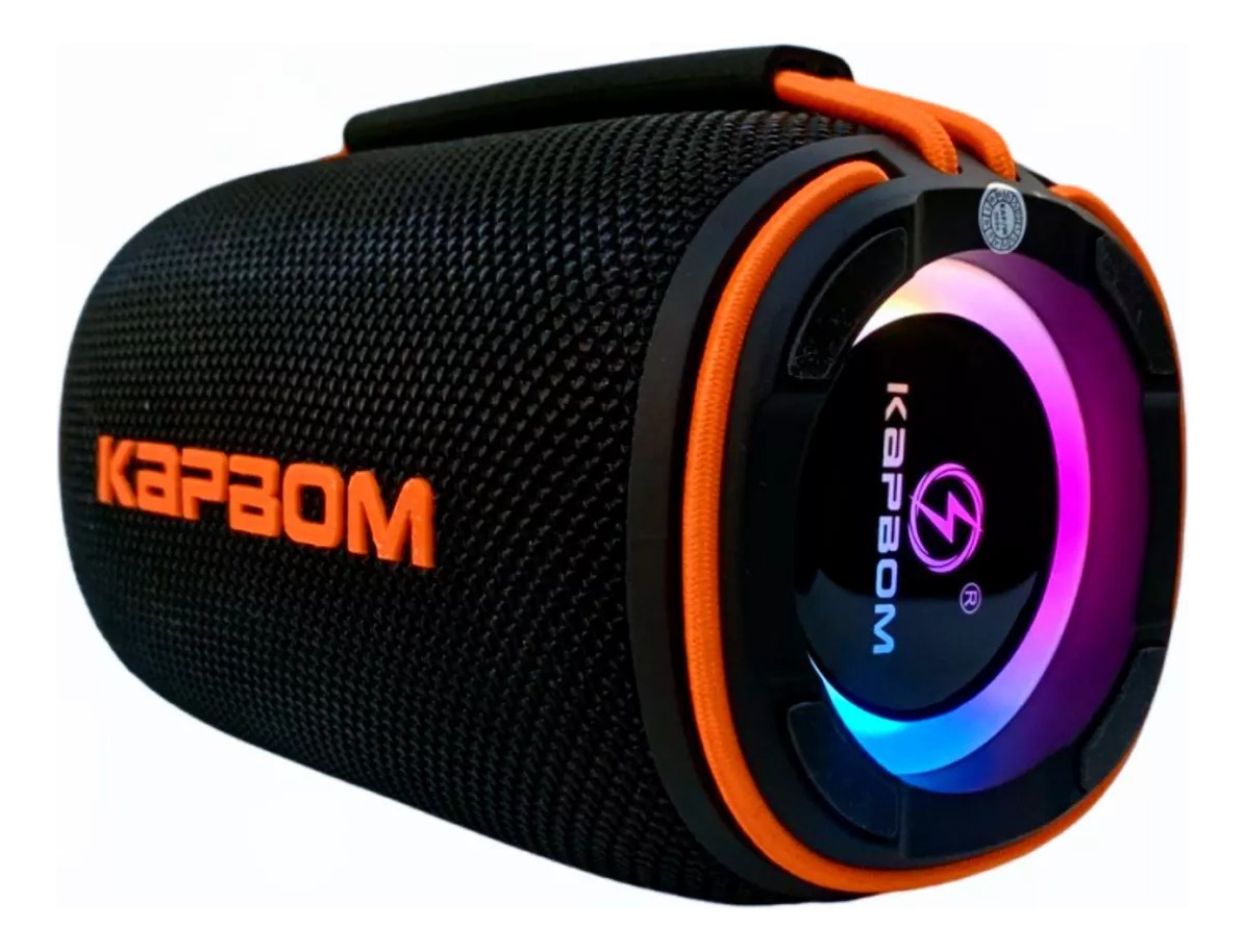 Caixa De Som Bluetooth Portátil À Prova D'agua 30w Kapbom Cor Preto 5v
