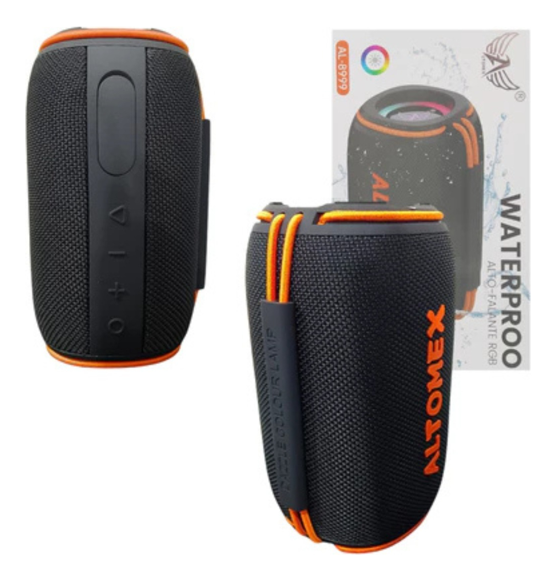 Caixa De Som Bluetooth Portátil À Prova D'agua 30w Kapbom Cor Preto 5v - Imagem 4
