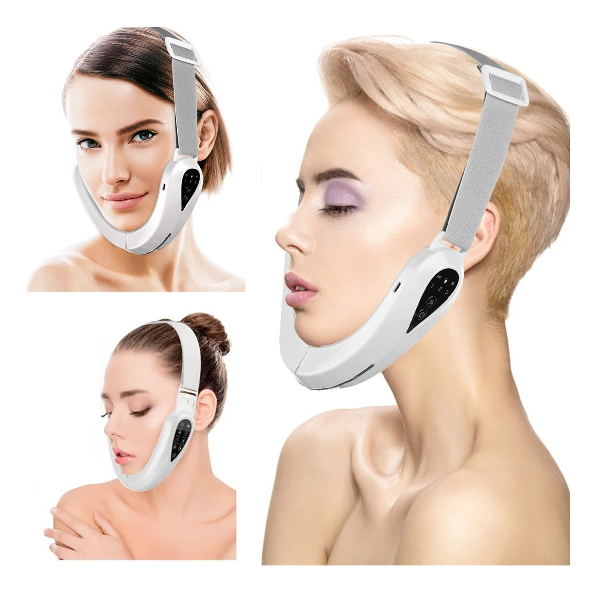 Aparelho Massageador Emagrecedor De Papada Do Queixo S/ Fio Branco 127/220v - Imagem 5
