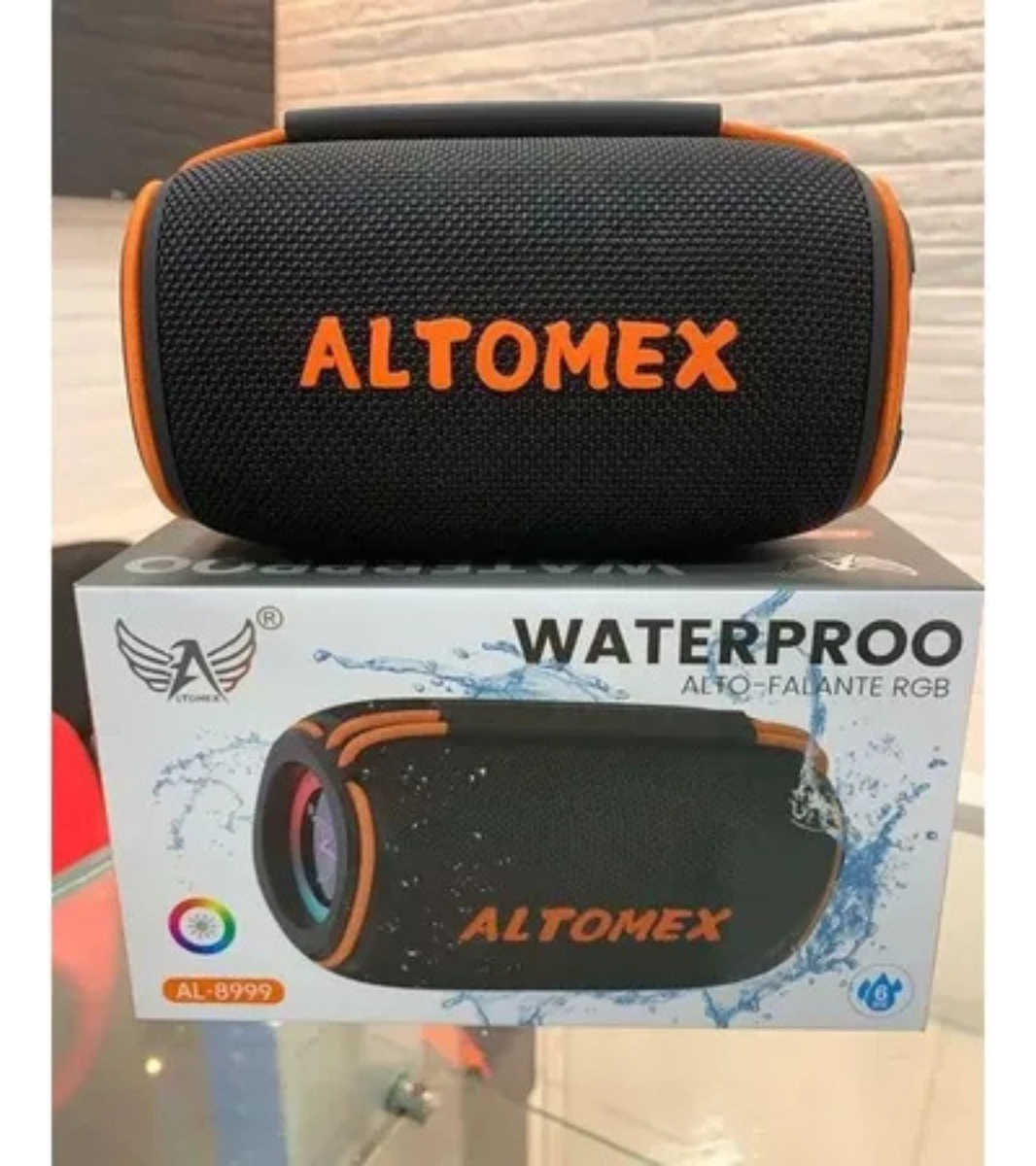 Caixa De Som Bluetooth Portátil À Prova D'agua 30w Kapbom Cor Preto 5v - Imagem 5