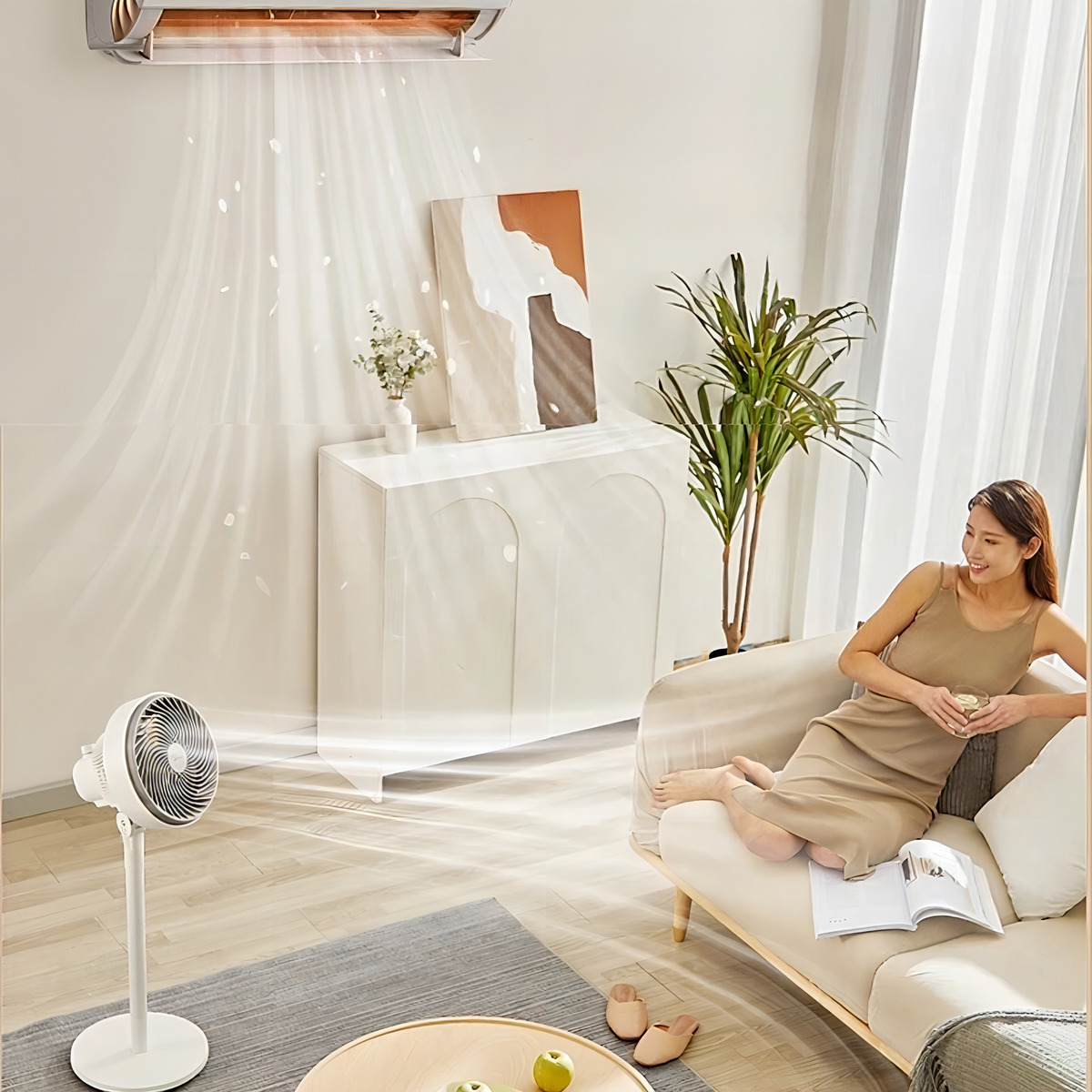 Bommax Ventilador Bm-v977 Com 5 Hélices E Base Rotação 180 Graus Cor Branco 75 Cm Plástico - Imagem 3
