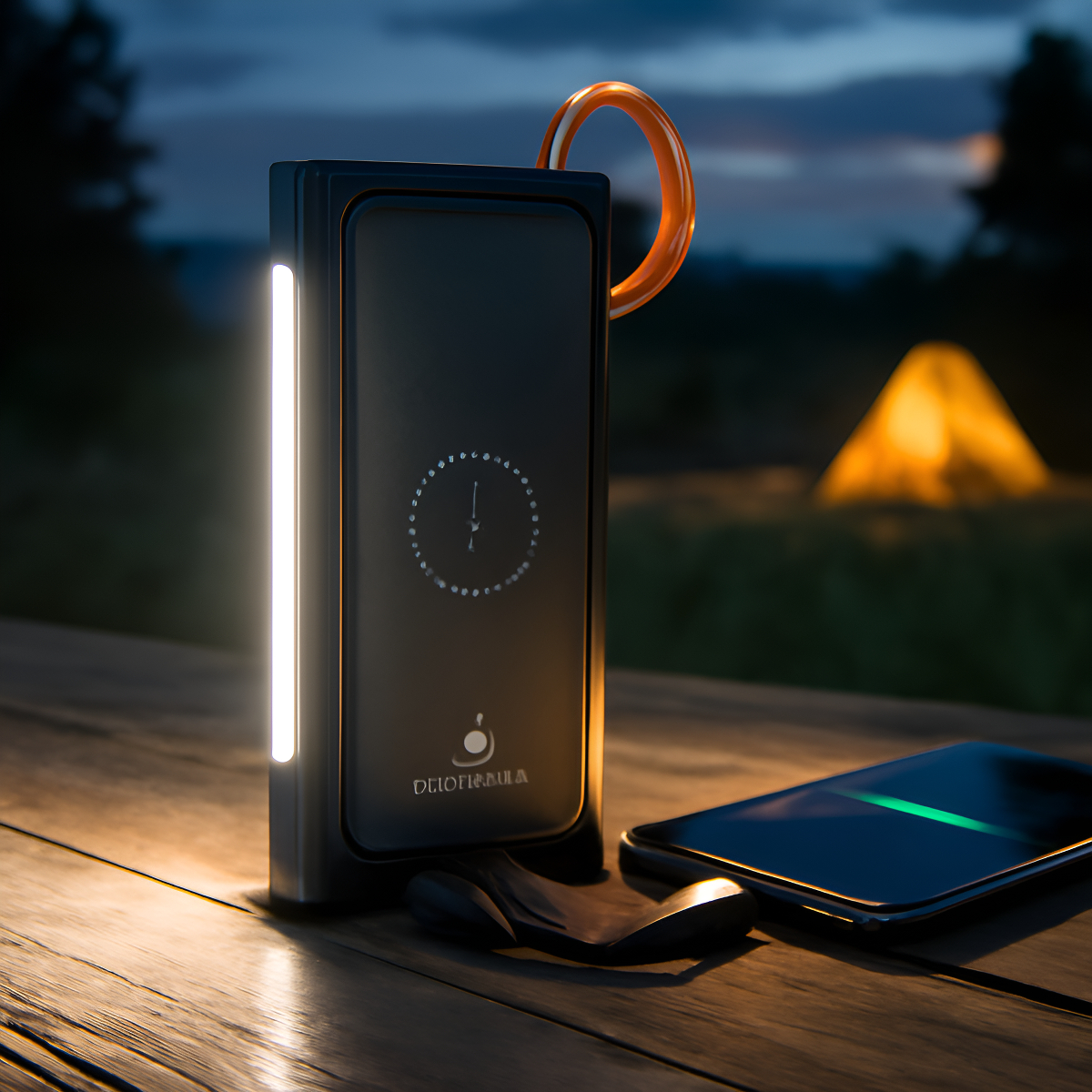 Power Bank Hmaston 20000mah 3a Max Com Led E Cabos Preto - Imagem 4