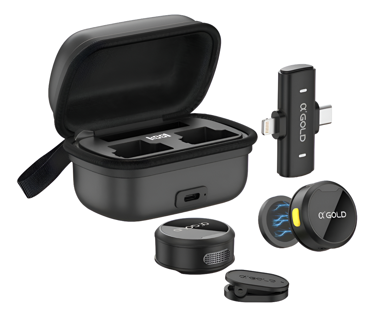 Microfone Lapela Perfeito Para Vídeos Profissionais Premium Preto