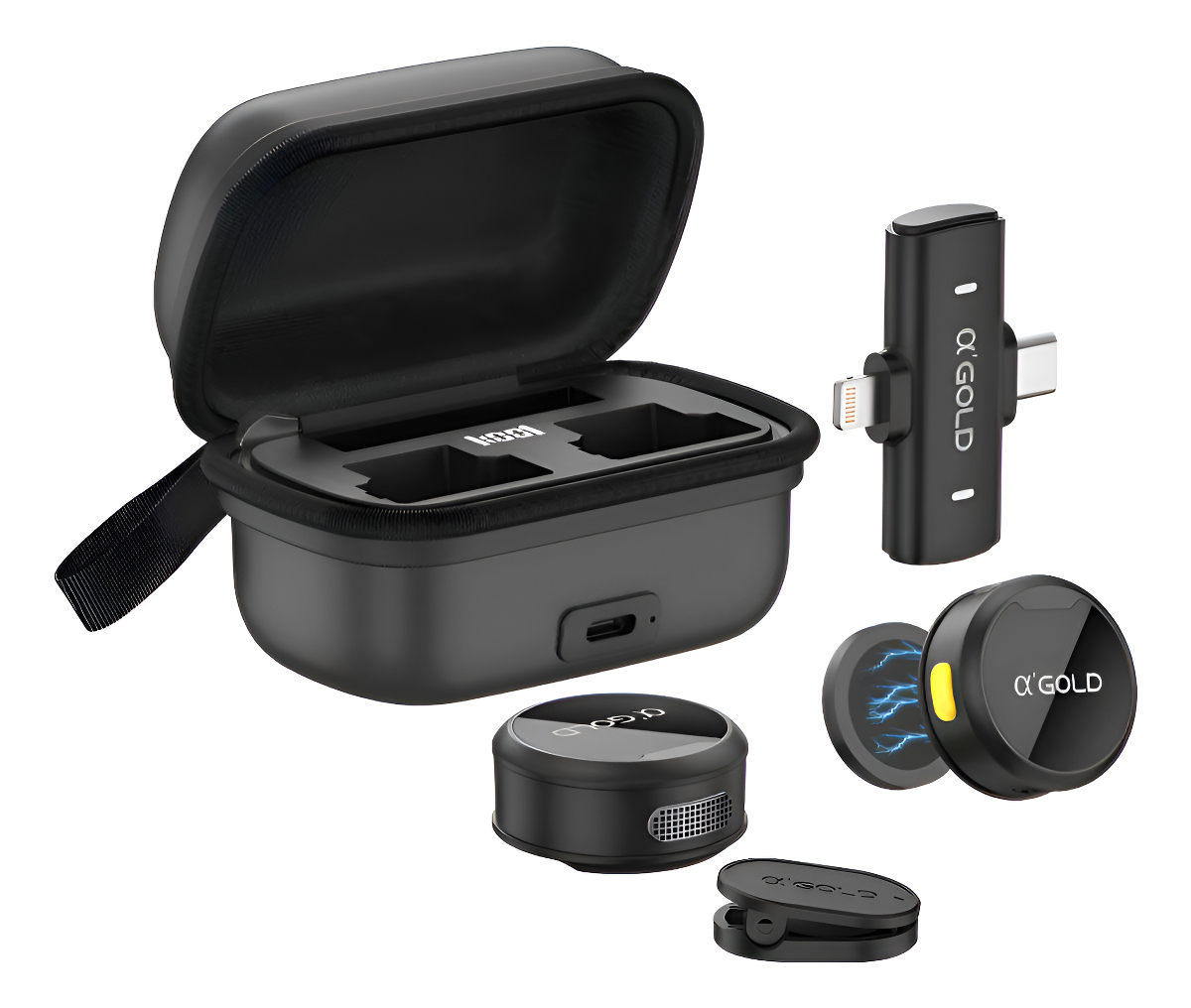 Microfone Lapela Perfeito Para Vídeos Profissionais Premium Preto - Imagem 5