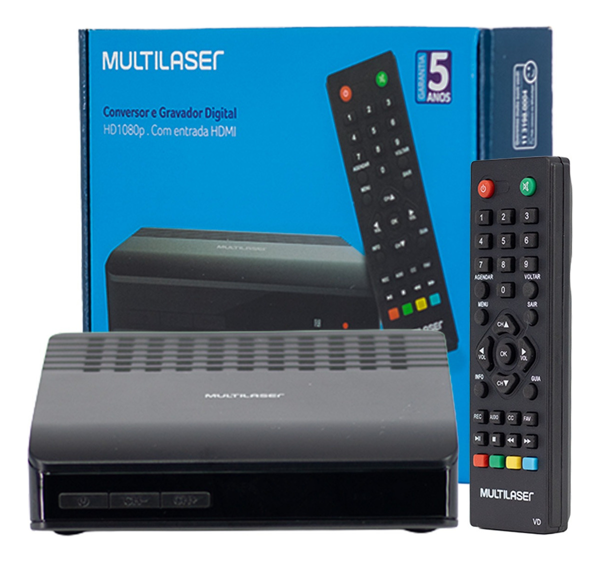 Conversor E Gravador Digital Hdmi Full Hd Preto 127/220v
