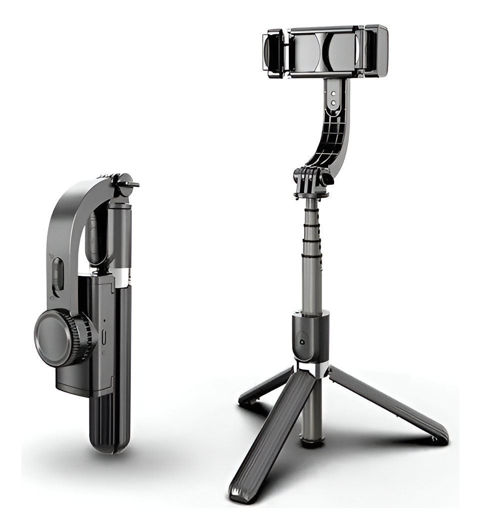 Estabilizador Gimbal Para Celular Com Controle Tripé Preto