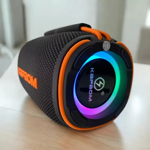 Caixa De Som Portátil 20w Bluetooth Som Forte E Graves Preta Preto 127/220v - Imagem 5
