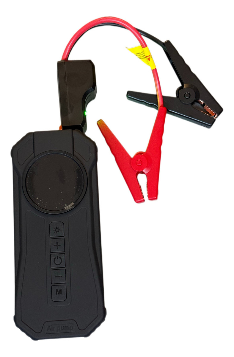 Compressor Com Partida E Iluminação E Partida Rápida Preto 127/220v Bomba De Ar Portatil Bifásica - Imagem 2