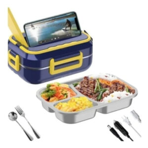 Marmita Elétrica  Ideal Para Trabalho E Viagens Azul-escuro Bivolt