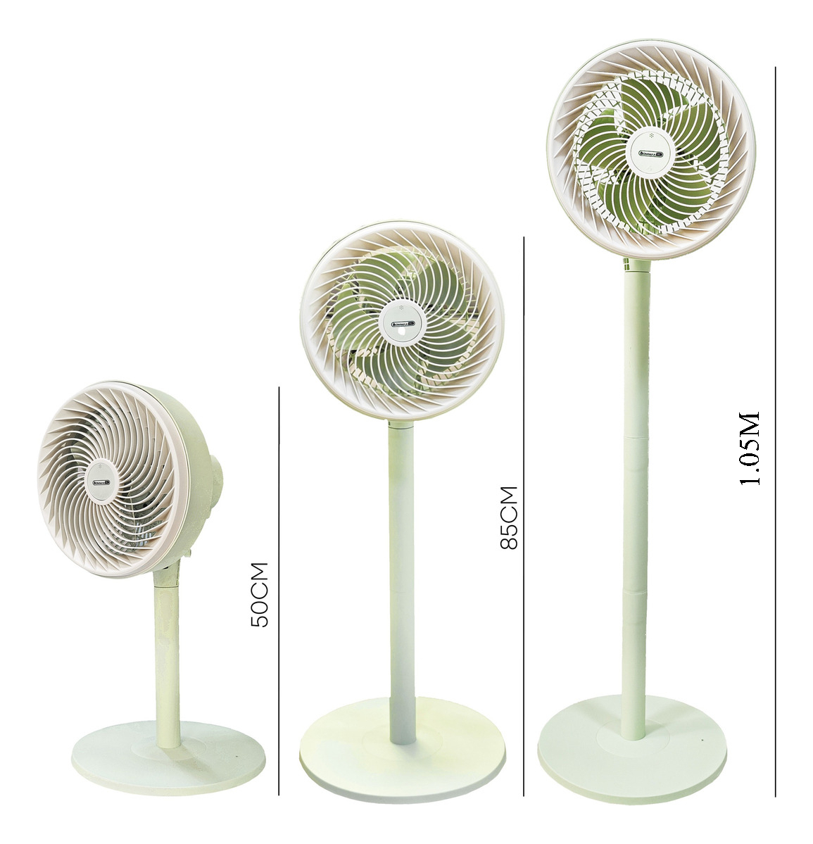 Ventilador De Chão Mesa Regulavel 3 Ideal Para Escritório 25 Cm Verde-claro 110v Plástico 5 - Imagem 6