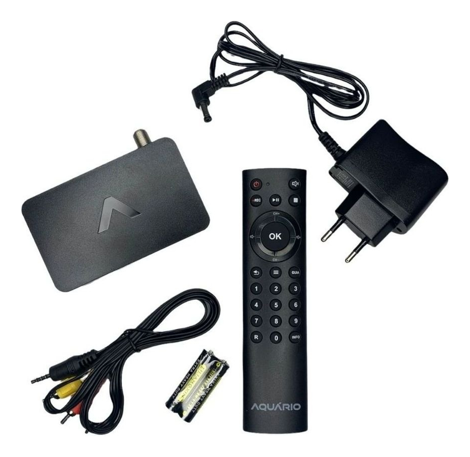 Conversor Aquário Dtv-9000 Full Hd Grava Programas Preto 127/220v - Imagem 6